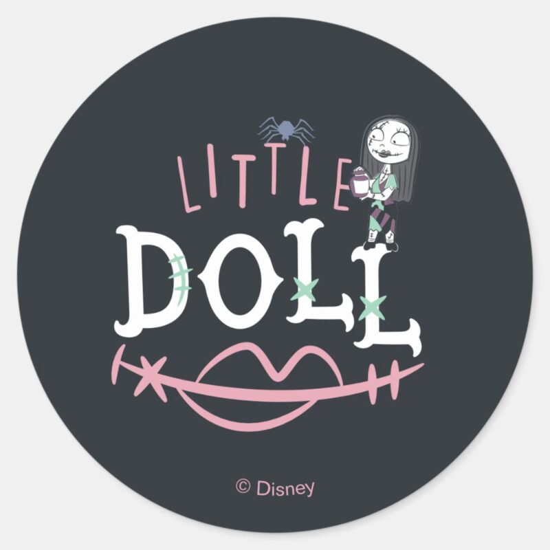 Little Sally Little Doll Classic Round Sticker