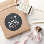 Little Sally Little Doll Classic Round Sticker