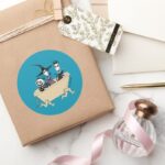 Lock Shock Barrel Classic Round Sticker