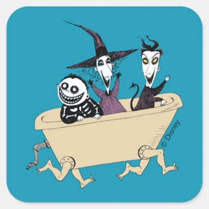 Lock Shock Barrel Square Sticker