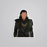 Loki Minimalist Movies Stickers