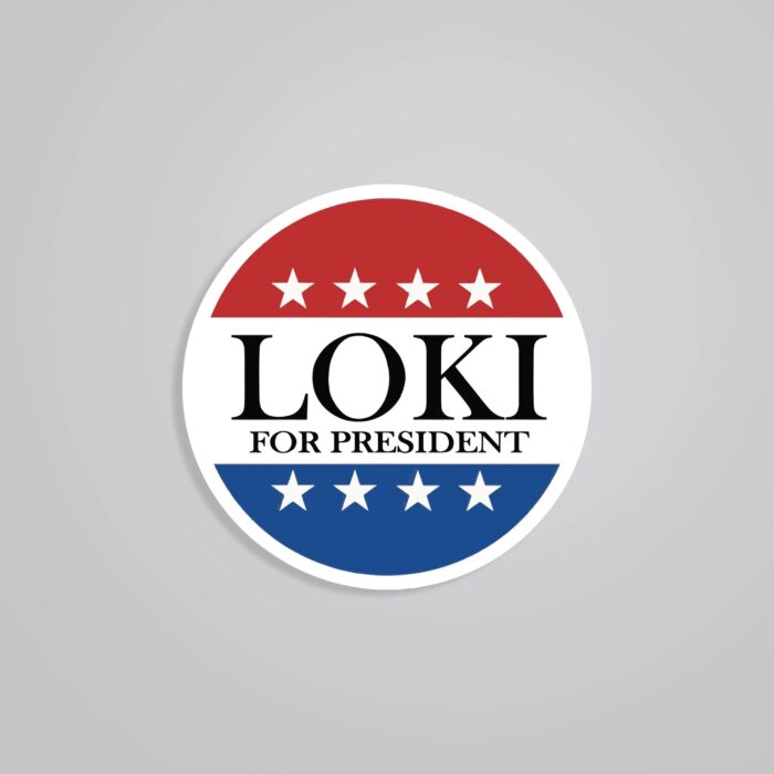 Loki For President Movies Stickers