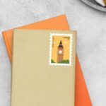 London England Post Stamp Travels Stickers