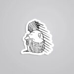 Lonely Uchiha Sasuke Anime Stickers
