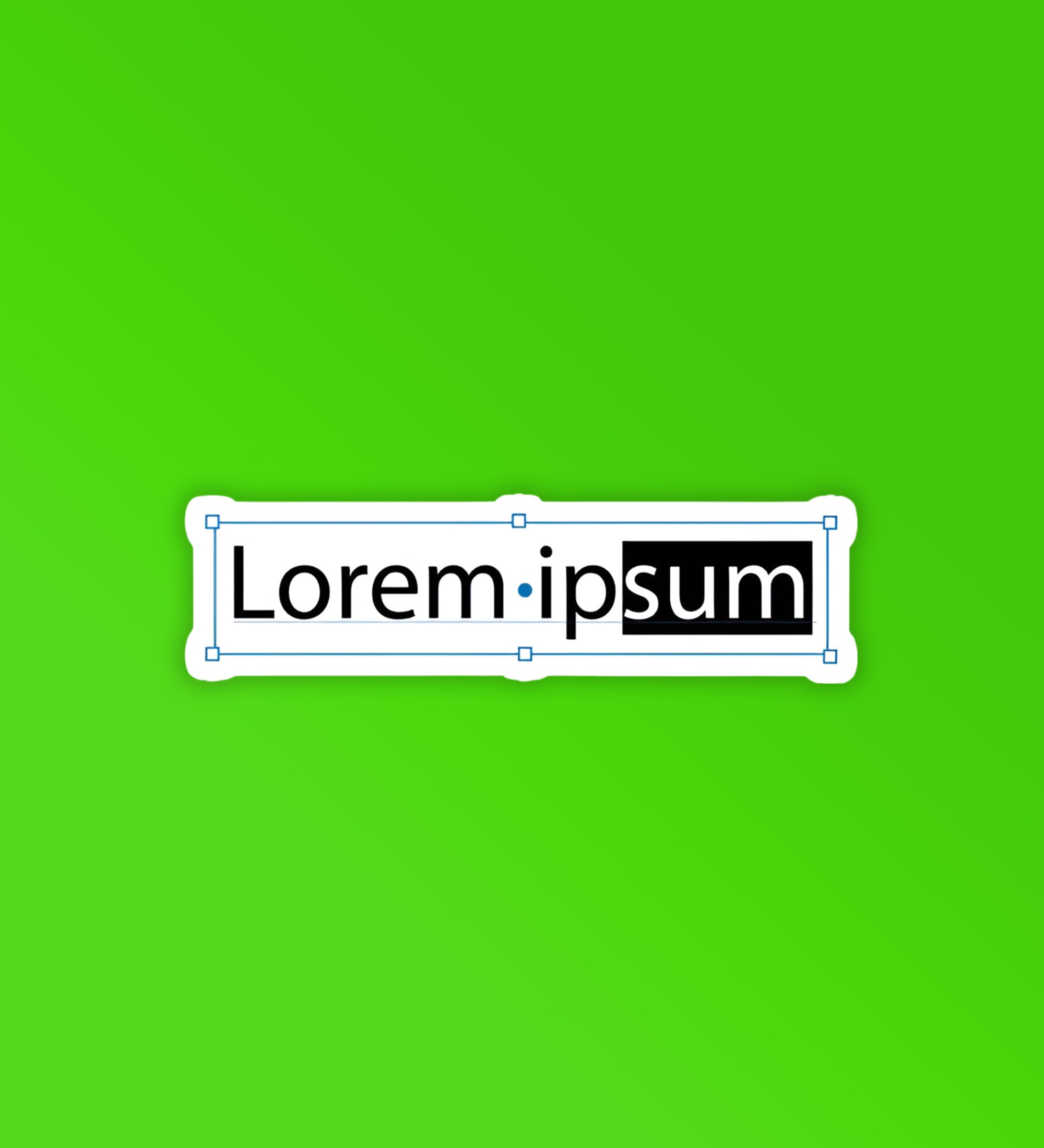 Lorem Ipsum Laptop Mobile Stickers
