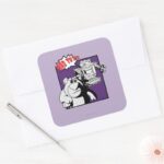 Lots O Huggin Bear Sparks Bad Toys Square Sticker