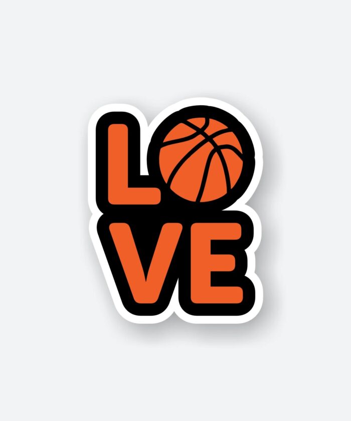 Love Basketball Sticker