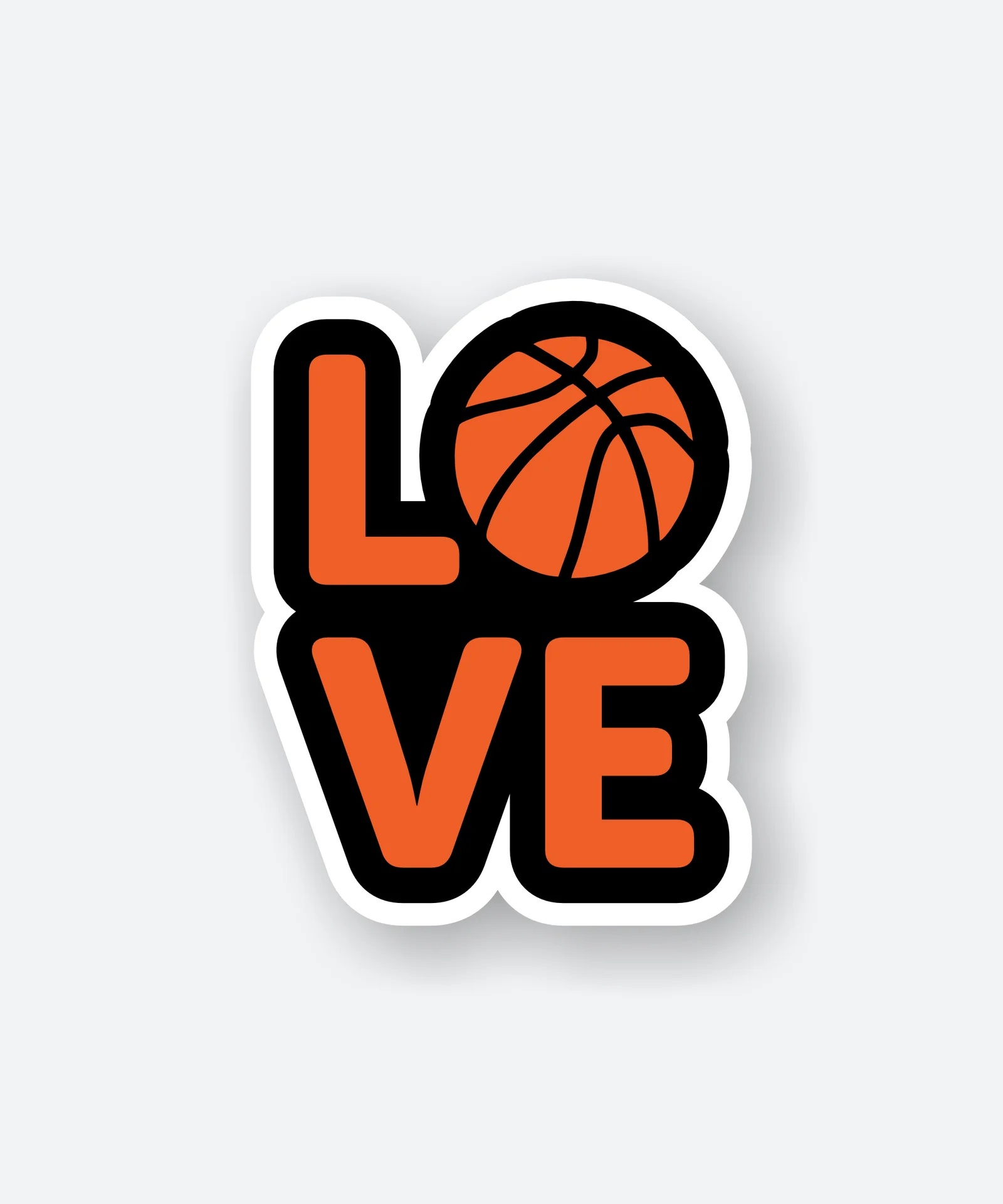 Love Basketball Sticker
