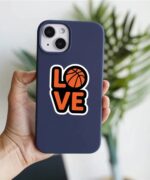 Love Basketball Sticker