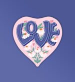 Love Is In The Air Laptop Mobile Stickers