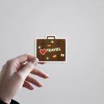 Love Travel Suitcase Travels Stickers