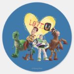 Love You Classic Round Sticker