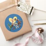 Love You Classic Round Sticker