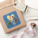 Love You Square Sticker