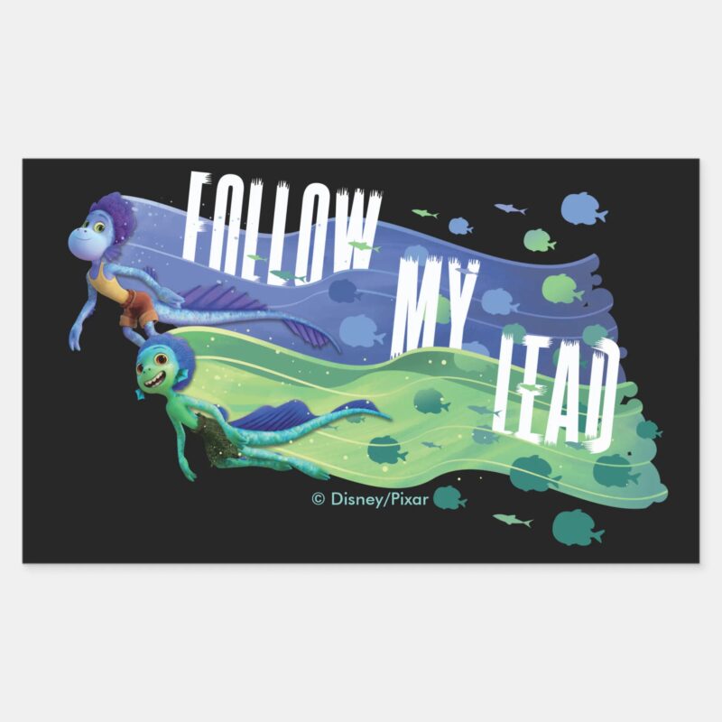 Luca Alberto Luca Follow My Lead Rectangular Sticker