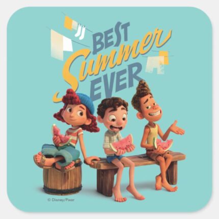 Luca Best Summer Ever Square Sticker
