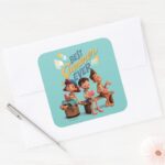 Luca Best Summer Ever Square Sticker