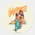 Luca Go Underdogs Classic Round Sticker