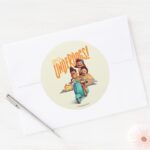 Luca Go Underdogs Classic Round Sticker