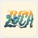 Luca Luca Swimming Square Sticker