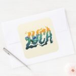 Luca Luca Swimming Square Sticker