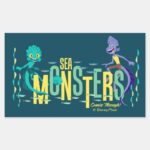 Luca Sea Monsters Comin Through Rectangular Sticker