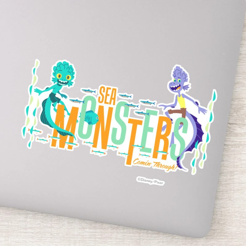 Luca Sea Monsters Comin Through Sticker