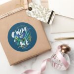 Luca Swim With Me Classic Round Sticker