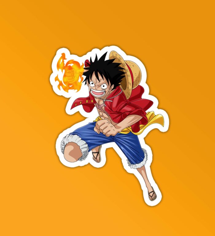 Luffy Red Hawk Sticker