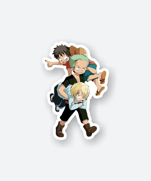 Luffy Zoro And Sanji Sticker