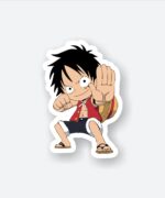 Luffy In Action Sticker