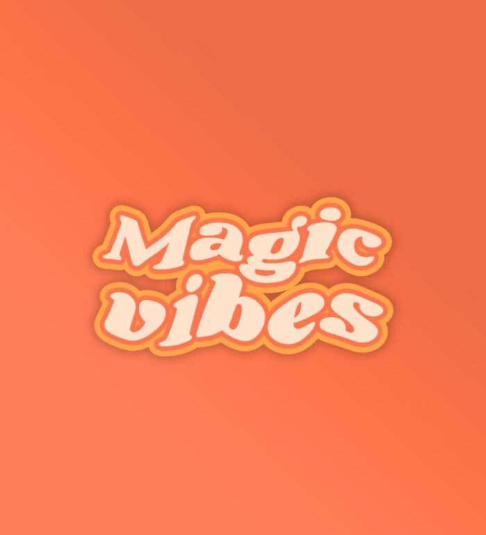 Magic Vibes   Mobile Laptop Sticker