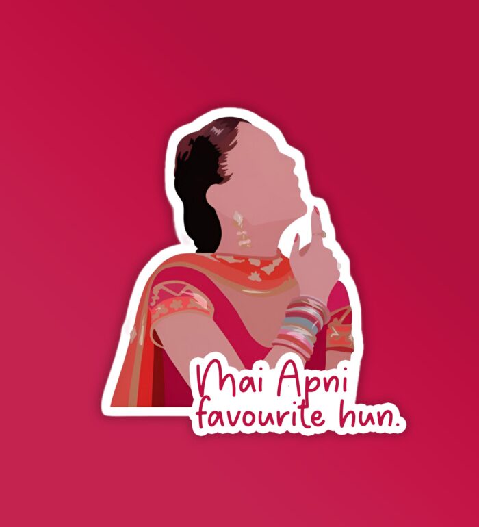 Mai Apni Favourite Hun   Laptop Phone Sticker