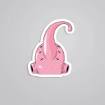 Majin Buu Minimalist Anime Stickers
