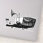 Mayor Of Halloween Town Driving Hearse Sticker