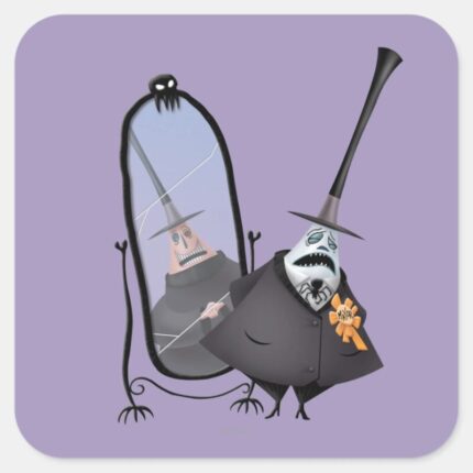 Mayor Of Halloween Town Mirror Square Sticker