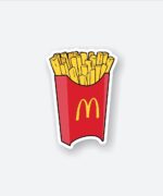 Mc Donalds Fries Sticker