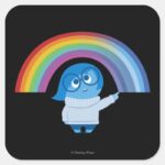 Melancholy Spirals Square Sticker