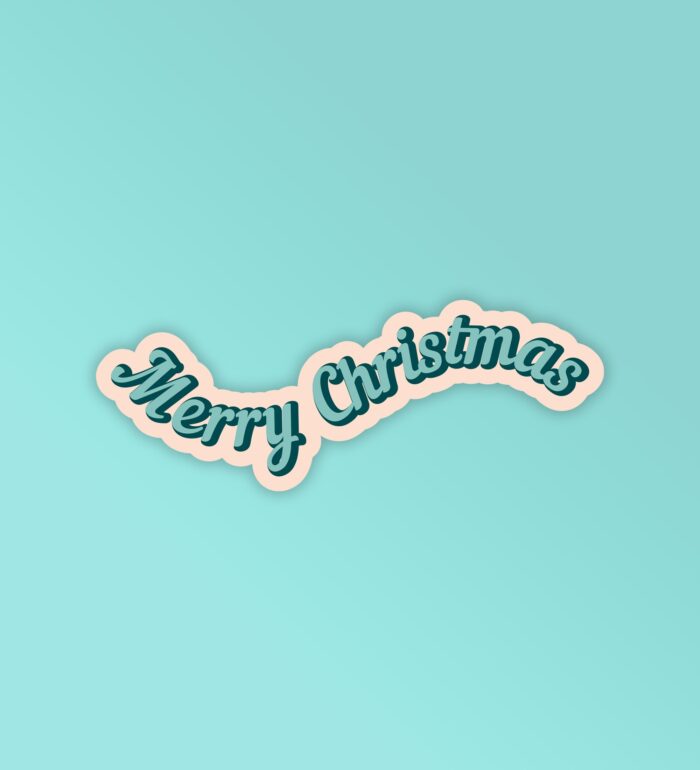 Merry Christmas   Laptop Mobile Stickers