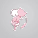 Mew Psychic Pokemon Anime Stickers