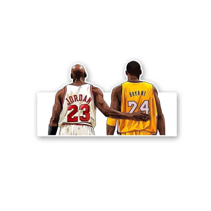 Michael Jordan Kobe Bryant Sticker