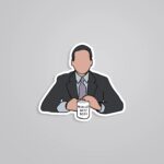 Michael Scott Worlds Best Boss TV Shows Stickers