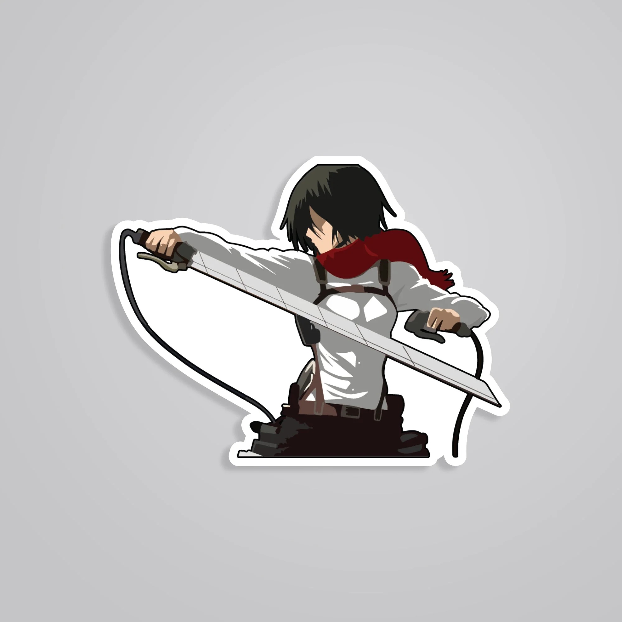 Mikasa In Action Aot Anime Stickers