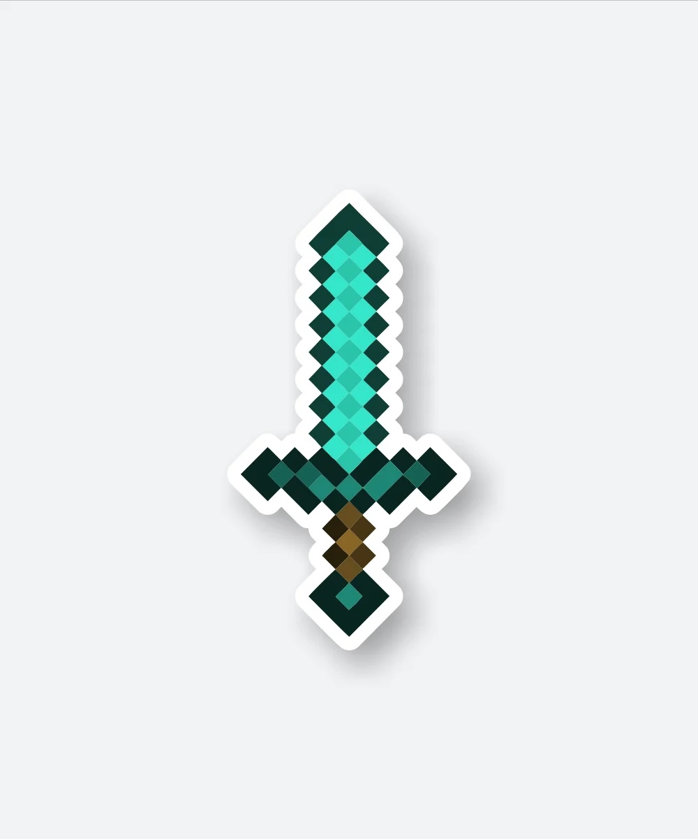 Minecraft Sword Sticker