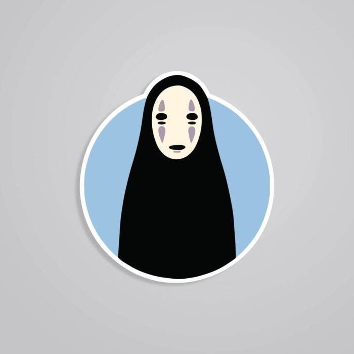 Minimalist No Face Anime Stickers