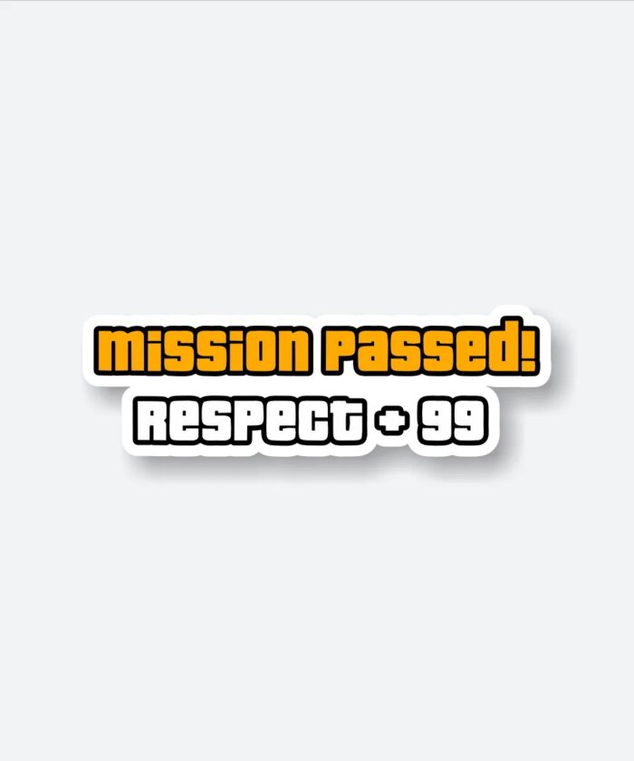 Mission Passed Sticker