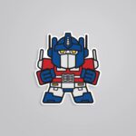 Mitesized Optimus Prime Movies Stickers