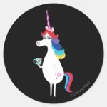 Mixed Emotions Classic Round Sticker