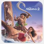 Moana 2 Theatrical Art Square Sticker