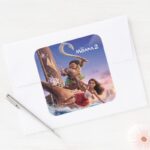 Moana 2 Theatrical Art Square Sticker